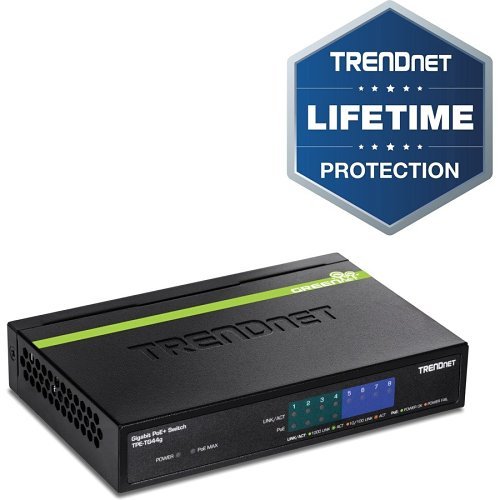 TRENDnet TPE-TG44G 8-Port Gigabit PoE+ Switch, 16Gbps