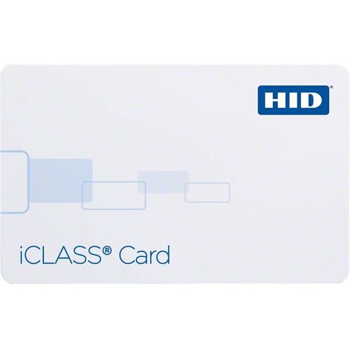 HID 2100PG1MB iCLASS 2K/2 Printable Composite Smart Card with Magnetic Stripe, Programmed, Glossy Front and Back, Matching Numbers, Vertical and Horizontal Slot Compatible