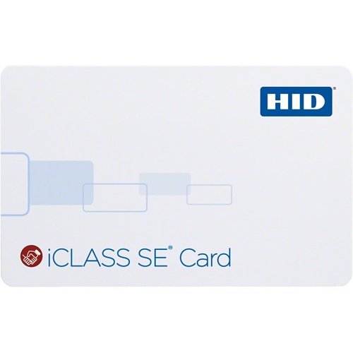 HID 3000PGGMH iCLASS 2k SE Card, SIO Programmed, Glossy Front & Back, Sequential Matching Encoded/Printed (Inkjetted), Horizontal Slot Punch