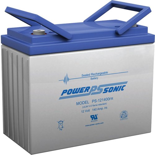 Power Sonic PS-121400FR General Purpose SLA Battery, 12V, 140Ah