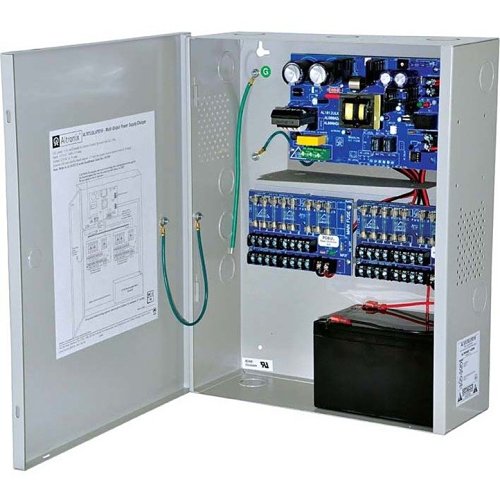Altronix AL1012XPD16220 Power Supply Charger, 16 Fused Outputs, 12VDC at 10A, 220VAC, BC400 Enclosure