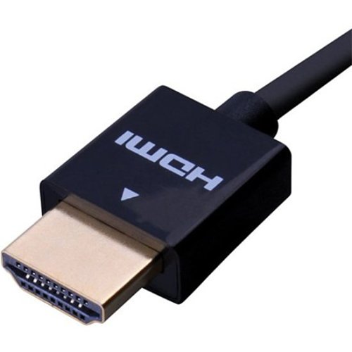 Vanco SSHD03 3' Ultra Slim HDMI High Speed Cable with Ethernet, 36AWG, Black