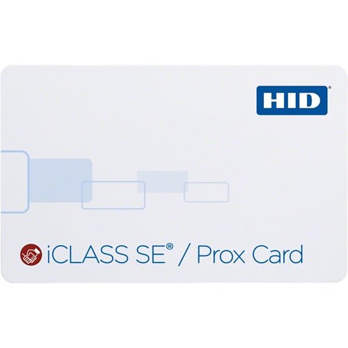 HID 3153RGGMNM iCLASS 32k SE + Prox Card, iCLASS with SIO, 125 kHz Programmed with HID or Indala Format, Glossy Front and Back, 13.56 MHz iCLASS and 125 kHz Sequential Matching Numbering, No Slot