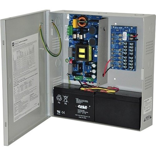 Altronix eFlow104N8D Power Supply Charger, 8 PTC Class 2 Outputs, 24VDC at 10A, Aux Output, FAI, LinQ2 Ready, 115VAC, BC300 Enclosure
