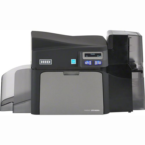 HID FARGO 052110 DTC4250e Dual-Sided ID Card Printer w ISO Mag Encoder