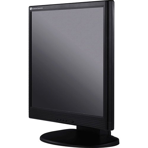 American Dynamics ADLCD19MPB 19" LCD Monitor with 1280x1024, HDMI, VGA, 2xBNC IN with Loop, Hard Glass Protection
