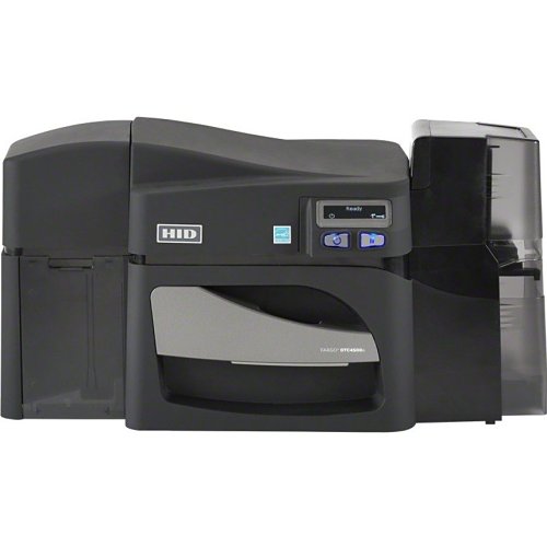 HID FARGO 055020 DTC4500e Single Sided Dye Sublimation/Thermal Transfer Printer with Ethernet