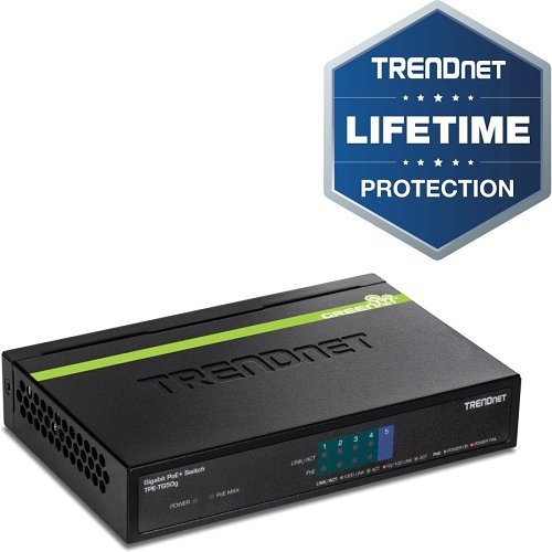 TRENDnet TPE-TG50G 5-Port Gigabit PoE  Switch, 10Gbps