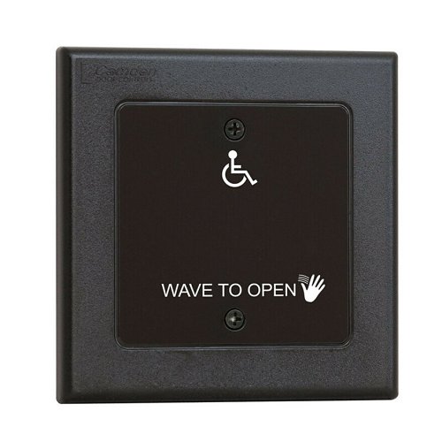 Camden CM-325/42WS SureWave Touchless Switch, Double Gang, Hand Icon, Wave to Open Text & Wheelchair Symbol