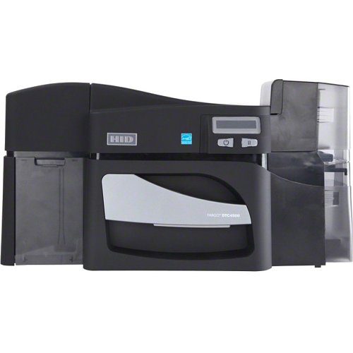 HID FARGO 055120 DTC4500e Double Sided Dye Sublimation/Thermal Transfer Printer - Monochrome - Desktop - Card Print