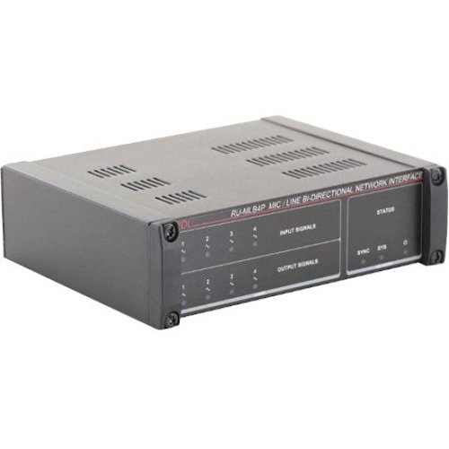 RDL RU-MLB4P Dante Mic/Line Bi-Directional Network Interface