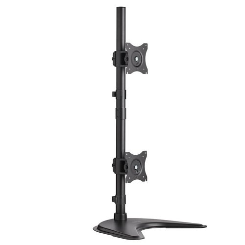 Tripp Lite DDR1527SDC Dual Vertical Flat-SCreen Desk Stand, Clamp Mount, 15 in. to 27 in. Flat-SCreen Displays