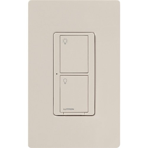 Lutron PD-6ANS-LA Caseta Wireless Multi-Location In-Wall Switch, Light Almond
