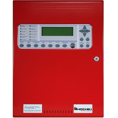 Hochiki 0100-16300 FireNET� Plus 1127 Fire Alarm Control Panel, 1 Loop, Dialer, 120V, RED