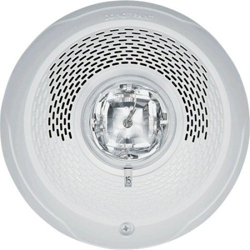 System Sensor SPSCWL-P L-Series Indoor Speaker Strobe, Ceiling Mount, no Marking, White