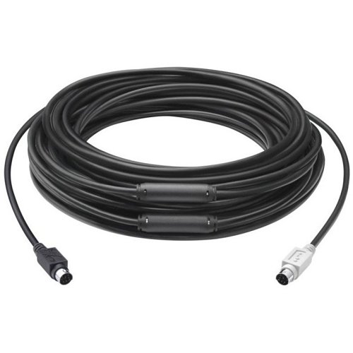 Logitech 939-001490 GROUP 15m Extended Cable for Video Conferences in Larger Rooms, 49'