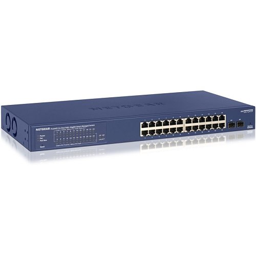 Netgear GS724TP 24-Port Gigabit PoE+ Ethernet Smart Managed Pro Switch with 2 SFP Ports