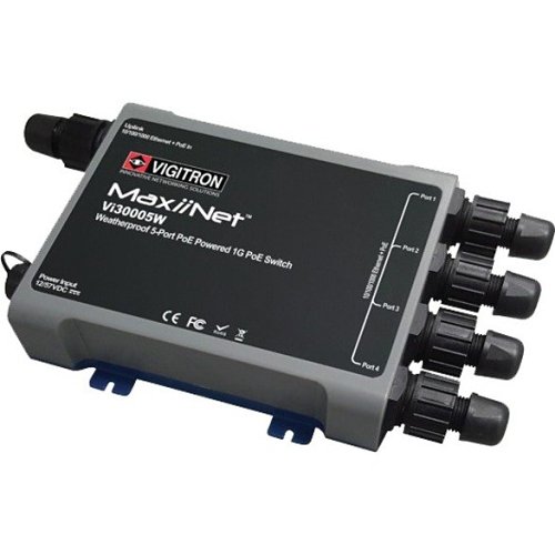 Vigitron Vi30005W MaxiiNet 5-Ports 1G (1000Mbps) IP67 PoE Powered Switch
