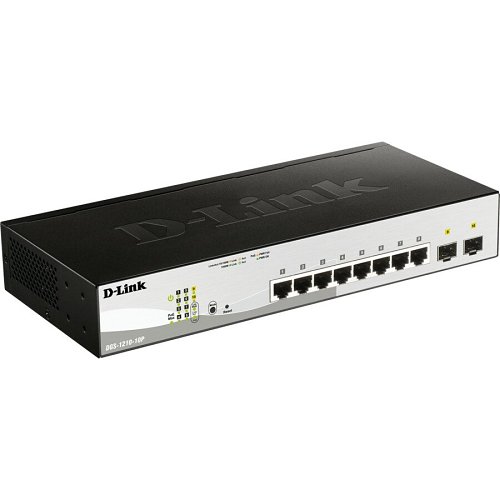 D-Link DGS-1210-10MP 10-Port Gigabit Smart Managed PoE Switch