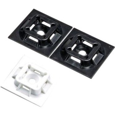 Panduit ABM100-AT-D0 4-Way Adhesive Backed Cable Tie Mounts, 100-Pack