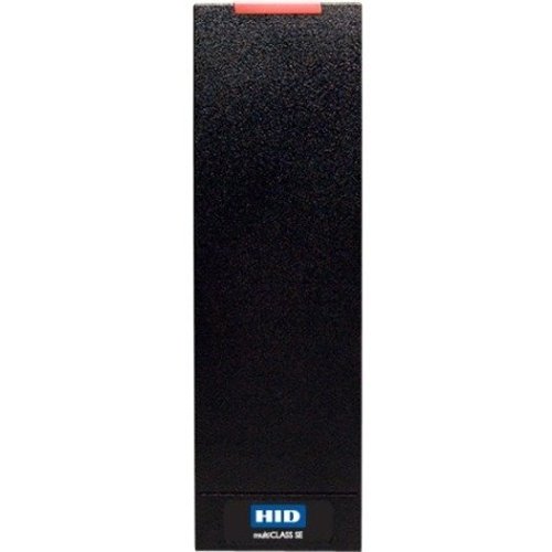 HID 910PMPTEKMA007 multiCLASS SE RP15 Reader, 125 kHz HID Prox, 13.56 MHz Supports HID Mobile Access Mobiles IDs via NFC and Bluetooth Smart, OSDP, Terminal Strip, Mobile-Ready, Black