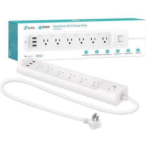 Kasa Smart HS300 Wi-Fi Power Strip, 6-Outlets