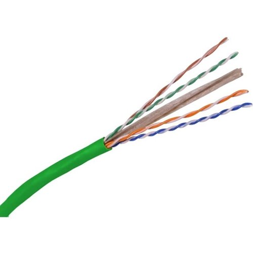 Hubbell C6RRGN Cable, SPEEDGAIN, CAT6, Riser, Reelex, 500Mhz, Green