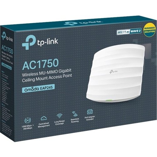 TP-Link EAP245 V3 AC1750 Wireless Dual Band Gigabit Ceiling Mount Access Point