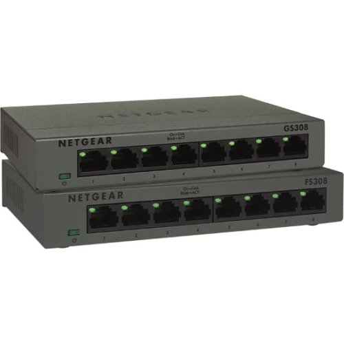 Netgear GS308 8-Port Gigabit Ethernet Switch Unmanaged