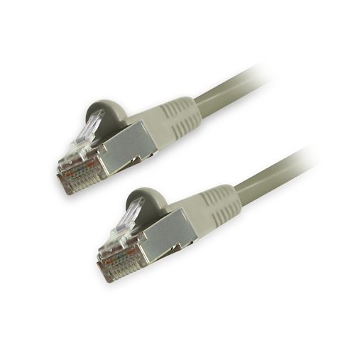 Comprehensive CAT6STP-15GRY CAT6 Snagless Shielded Patch Cable, 15' (4.5m), Grey