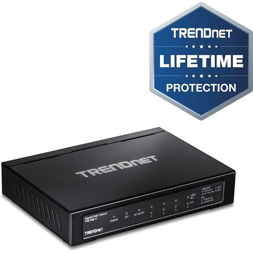 TRENDnet TPE-TG611 6-Port Gigabit PoE+ Switch, 12Gbps