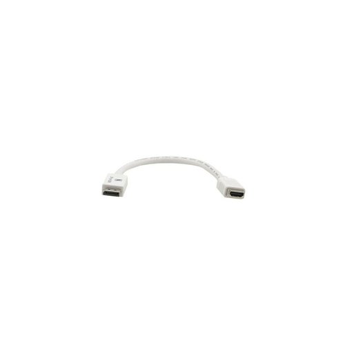Kramer ADC-DPM/HF DisplayPort (M) to HDMI (F) Adapter Cable, 1' (0.3m), White