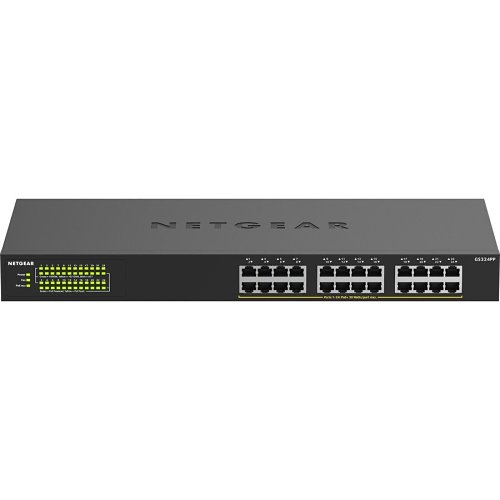Netgear GS324PP 24-Port Gigabit Ethernet High-Power Unmanaged Switch with 24-Ports PoE+ (380W)