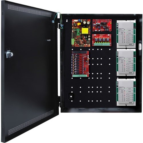 LifeSafety Power FPO75-B100C8D8E2-3SL1 Six Door Salto Unified Power System, 75W, 12 and 24VDC, 8 Lock, 8 Auxiliary Outputs