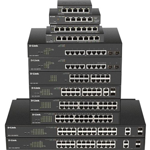 D-Link DGS-1100-08PV2 8-Port Gigabit PoE Smart Managed Switch