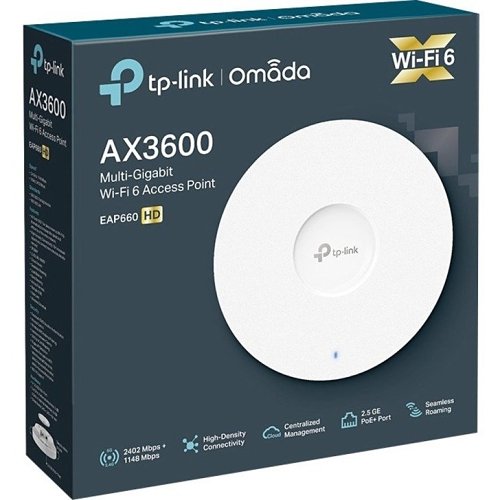 TP-Link EAP660 HD AX3600 Wireless Dual Band Multi-Gigabit Ceiling Mount Access Point