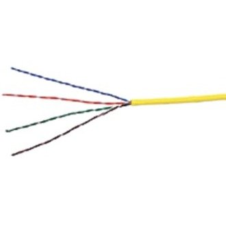 ADI 0E-CAT5RYW CAT5e Riser Cable, 24/4 Solid BC, U, UTP, CMR/FT4, Sunlight Resistant, 1000' (304.8) Reel Box, Yellow