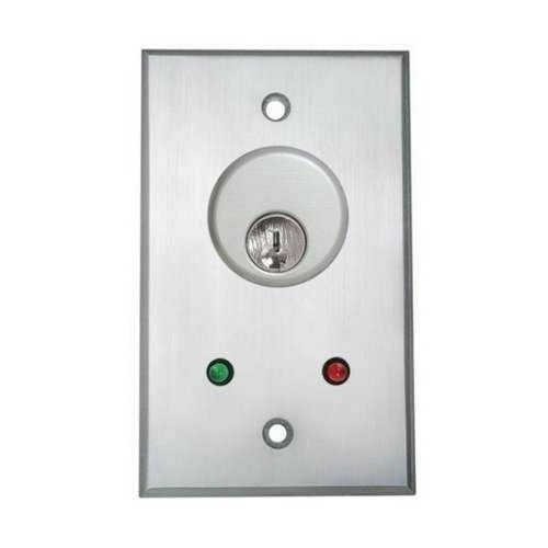 Camden CM-1130-7212-60KA Key Switch, SPDT N/O and N/C Maintained, Red and Green 12V LEDs