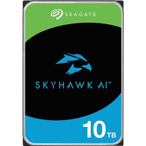 Seagate ST10000VE001 10TB Skyhawk AI Hard Drive for NVRs, 3.5" Internal SATA 6 Gb/s