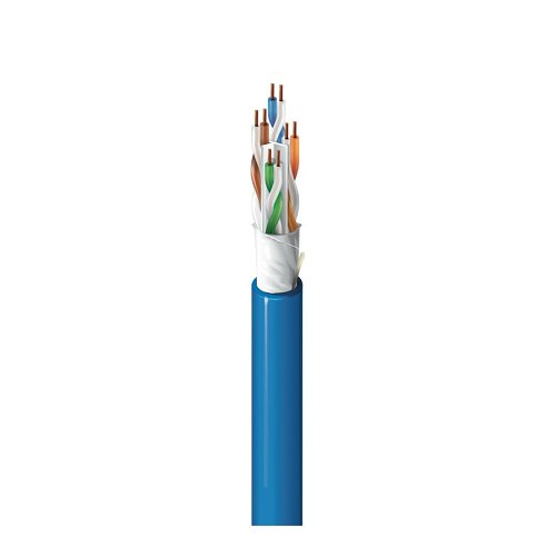 Belden 10GXW12 0061000 0.260" CAT6A Cable, 4 Pair, U/UTP, CMR 1000' (304.8m) Reel, Blue