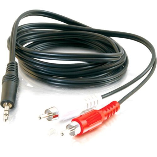 C2G CG40423Value Series One 3.5mm Stereo Male to Two RCA Stereo Male Y-Cable, 6' (1.8m)