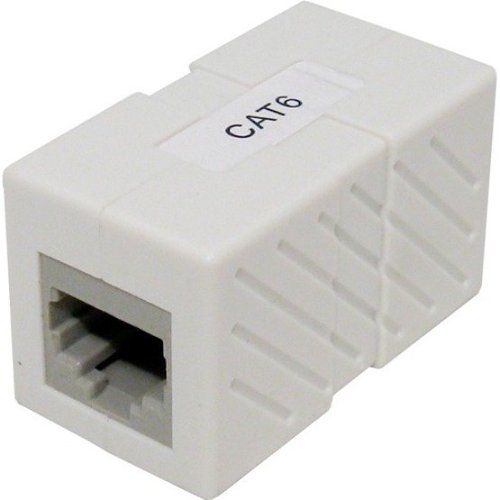 Vertical Cable 040-369/C6/WH CAT6 Inline Coupler, UL Listed, White