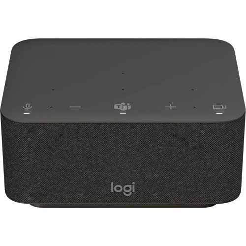 Logitech 986-000025 Logi Dock All-In-One Docking Station with Meeting Controls and Speakerphone, UC, Graphite