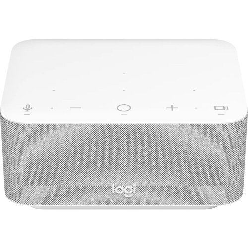 Logitech 986-000031 Logi Dock All-In-One Docking Station with Meeting Controls and Speakerphone, UC, Off-White