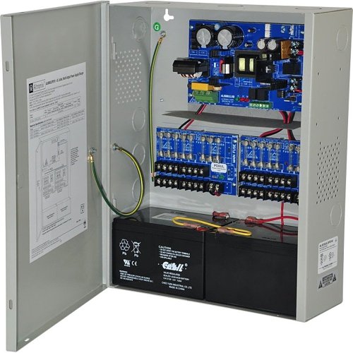 Altronix AL600XPD16220 Power Supply Charger, 16 Fused Outputs, 12/24VDC at 6A, 220VAC, BC400 Enclosure