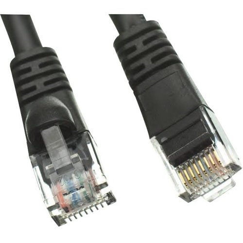W Box 0E-C6BK76 CAT6 Patch Cable, 7' (2.1m), Black, 6-Pack
