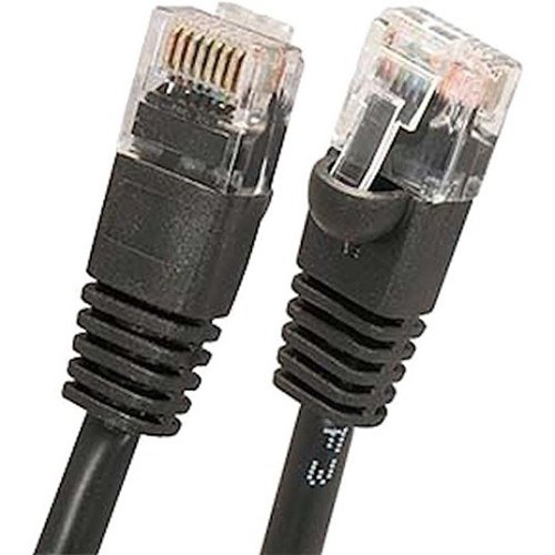 W Box 0E-C6BK16 1' CAT6 Cable, Black, 6-Pack