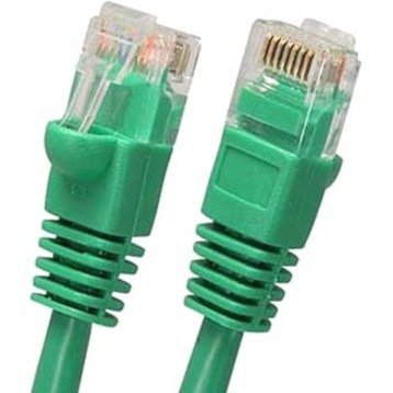 W Box 0E-C6GN56 CAT6 Patch Cable, 5' (1.5m), Green, 6-Pack