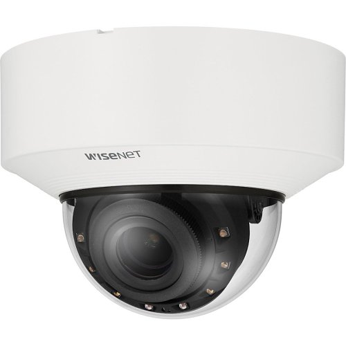 Hanwha XND-C9083RV 4K WiseIR WDR Indoor Vandal Dome AI Camera, 4.4-9.3mm (2.1x) Motorized Varifocal Lens