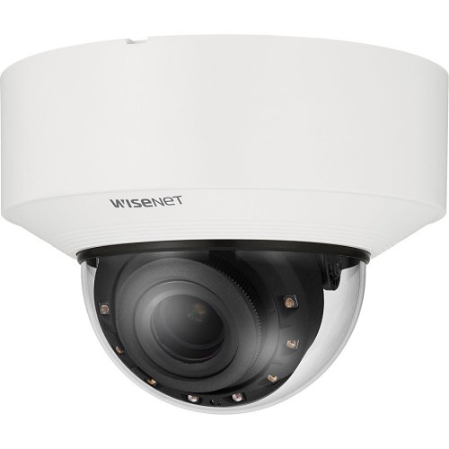 Hanwha XNV-8083R X Series 6MP Outdoor IR Vandal Dome IP Camera, 4.4-9.3mm Motorized Varifocal Lens